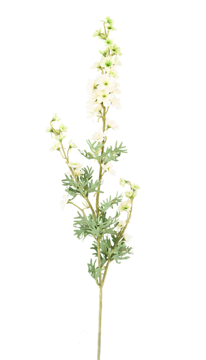 Fleur artificielle Delphinium - création de bouquet - H.86cm blanc