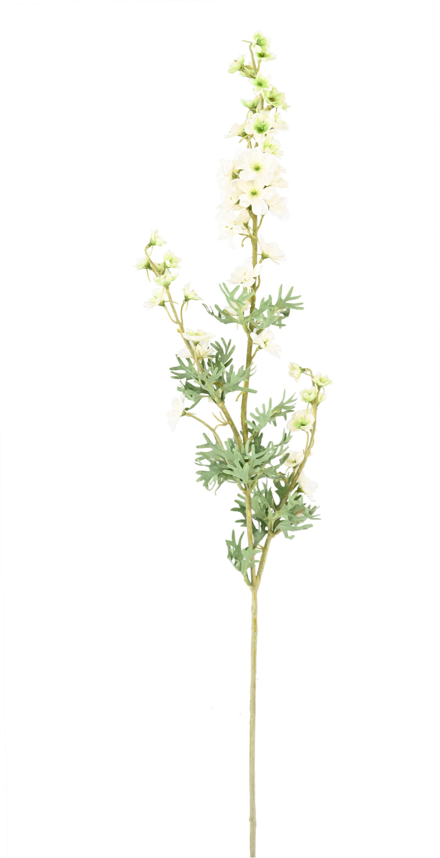 Fleur artificielle Delphinium - création de bouquet - H.86cm blanc