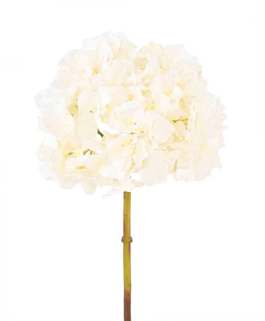 Fleur artificielle Hortensia - création bouquet composition - H.45cm blanc