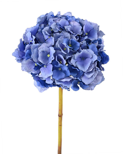 Fleur artificielle Hortensia - création bouquet composition - H.45cm bleu