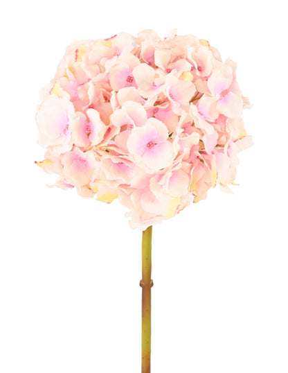 Fleur artificielle Hortensia - création bouquet composition - H.45cm rose clair