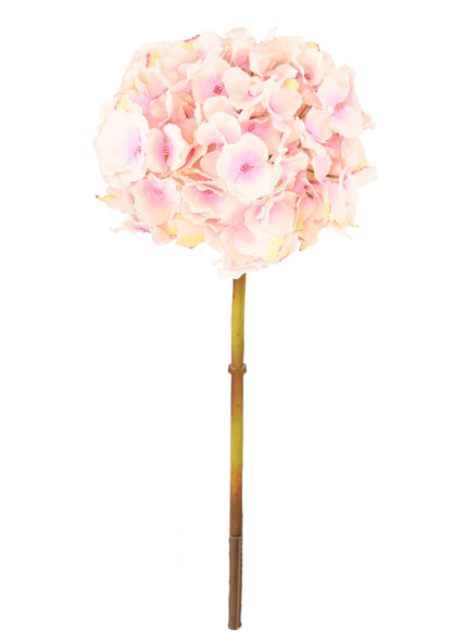 Fleur artificielle Hortensia - création bouquet composition - H.45cm rose clair