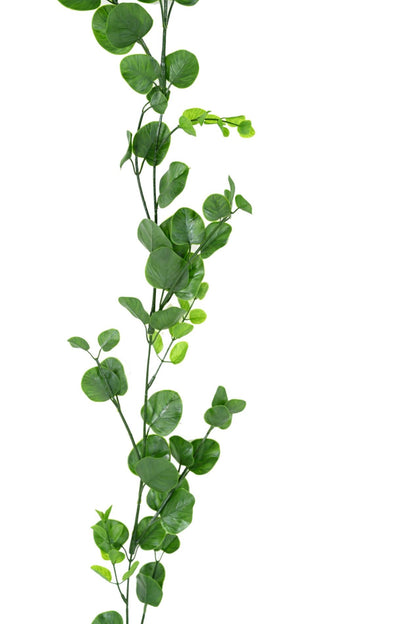 Guirlande artificielle Eucalyptus résistant UV - plante pour extérieur - H.160cm vert