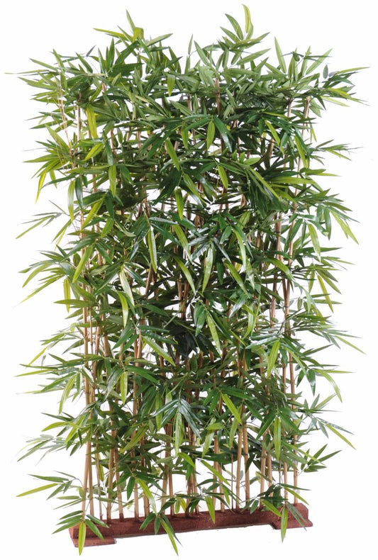 Haie artificielle Bambou New - plante d'intérieur - H.180cm socle 95cm