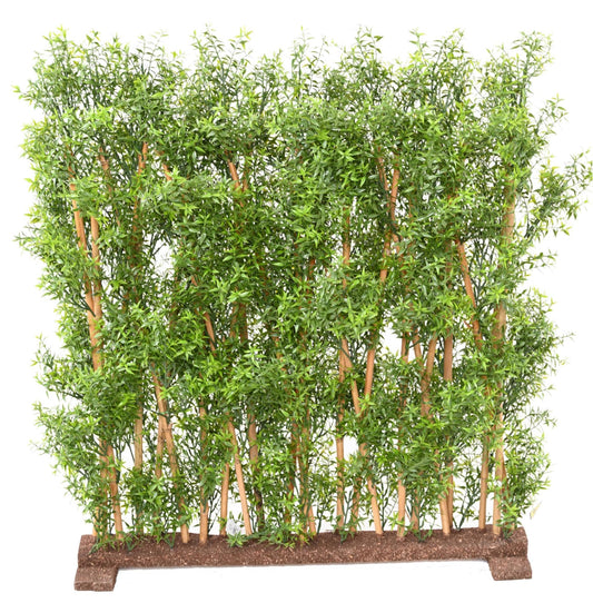 Haie artificielle Eucalyptus Plastique UV - plante pour extérieur - H.110cm