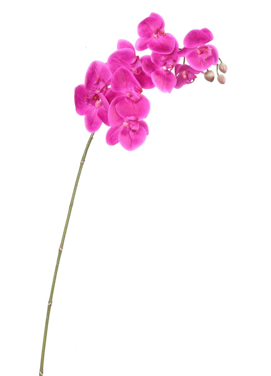 Orchidée artificielle Phalaenopsis 9 fleurs - création bouquet - H.98cm fuchsia