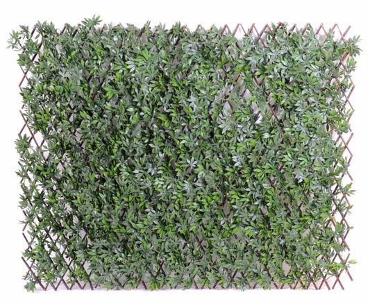 Palissade artificielle Aralia Feuillage UV résistant - extérieur terrasse balcon - H.115x160cm