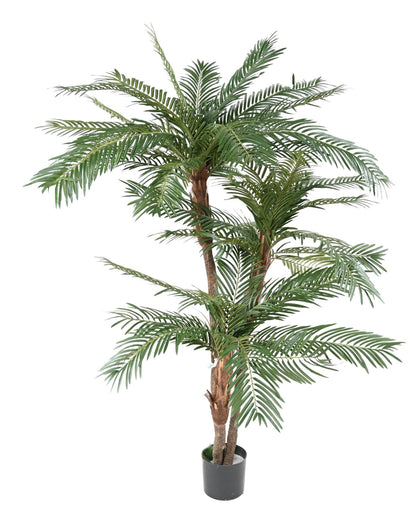 Palmier artificiel 3 troncs - plante artificielle d'intérieur - H.160cm vert