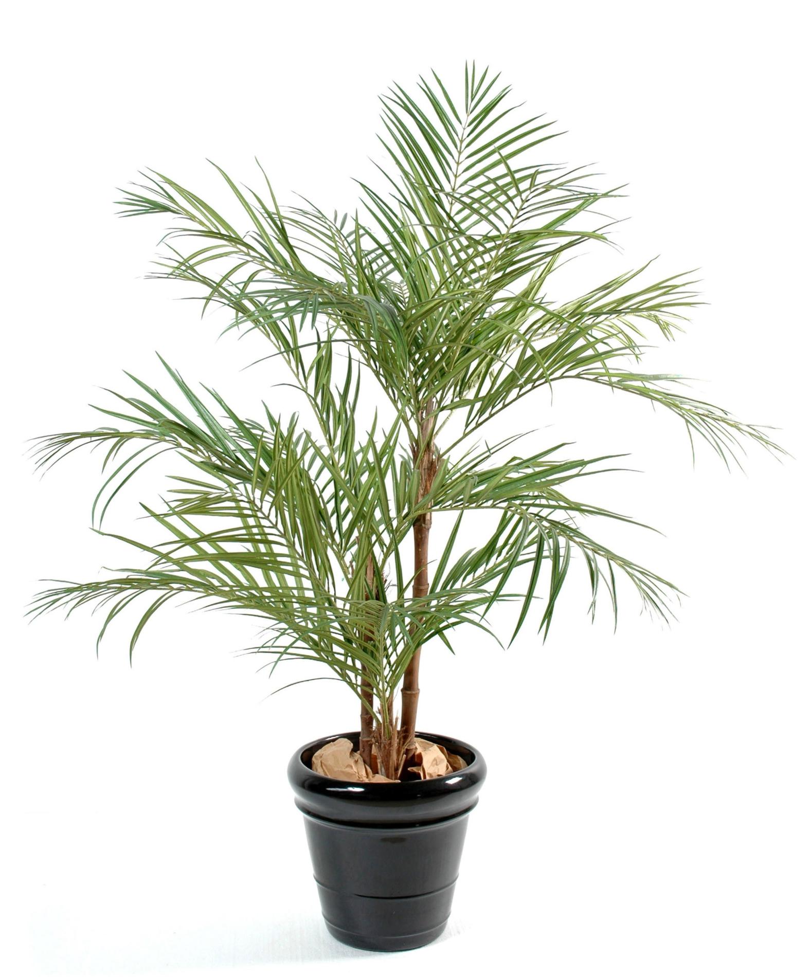 Palmier artificiel Areca 3 troncs - plante pour intérieur - H.220cm vert