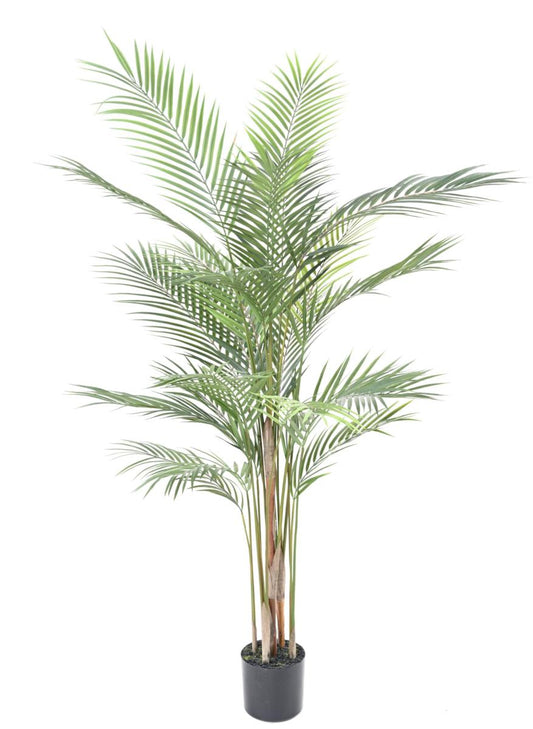 Palmier artificiel Areca Plast - plante intérieur extérieur - H.120cm vert