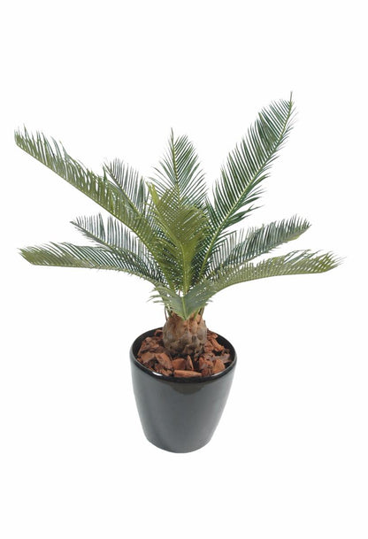 Palmier artificiel Cycas baby - intérieur extérieur - H.65cm vert