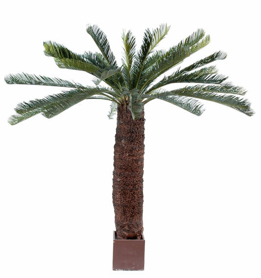 Palmier artificiel Cycas géant XL - plante d'intérieur - H.200cm vert