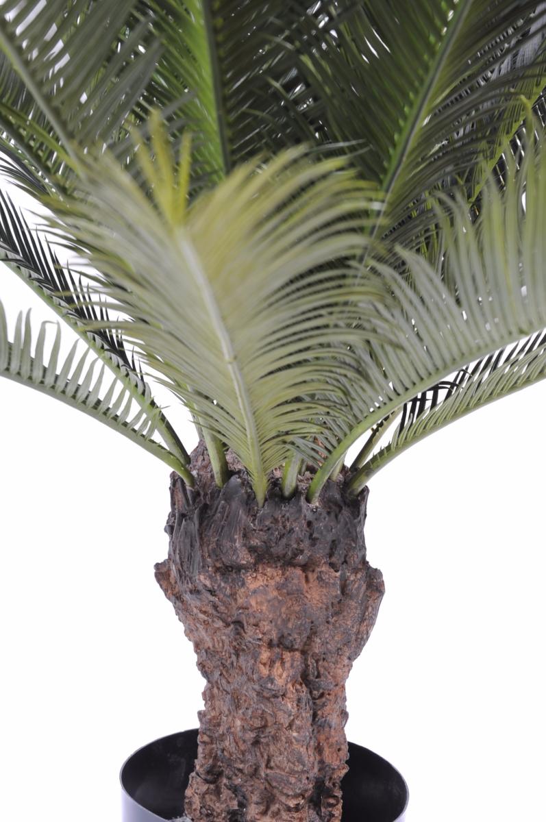 Palmier artificiel Cycas tronc - plante intérieur extérieur - H.100cm vert