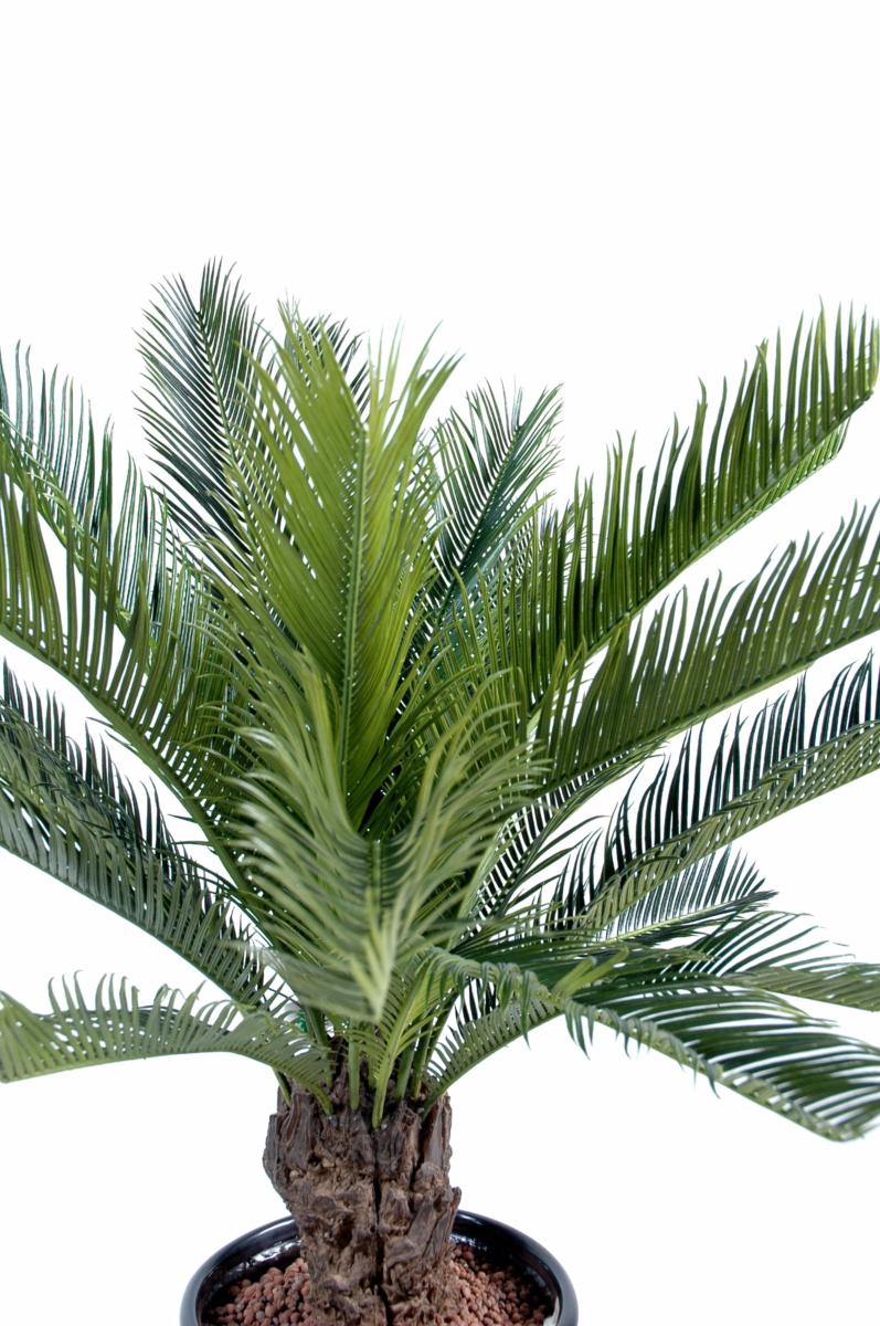 Palmier artificiel Cycas tronc - plante intérieur extérieur - H.90cm vert