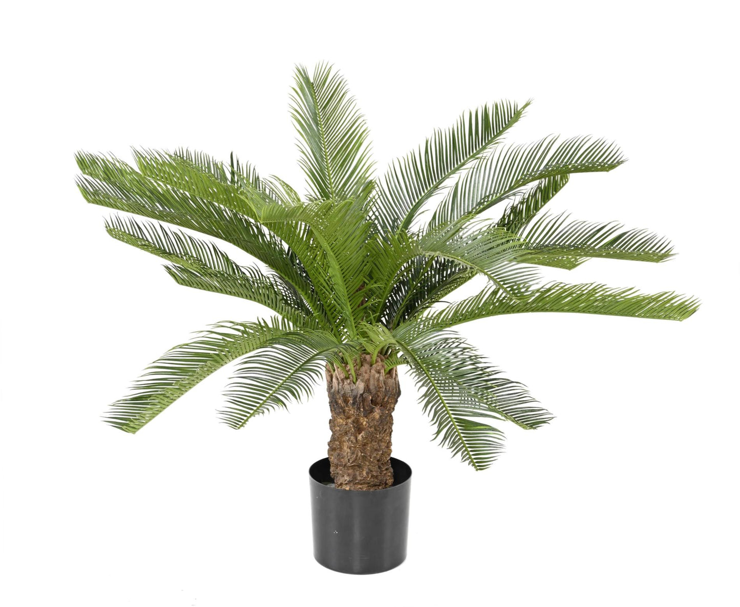 Palmier artificiel Cycas tronc - plante intérieur extérieur - H.90cm vert