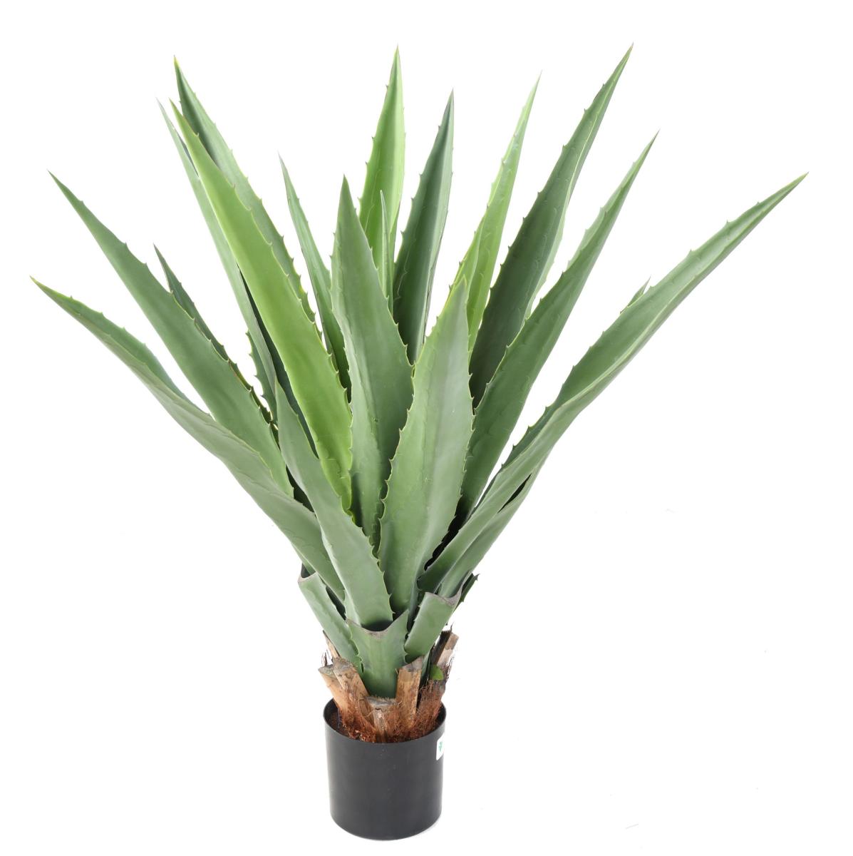 Plante artificielle Agave Furcraea - intérieur extérieur - H.110cm vert