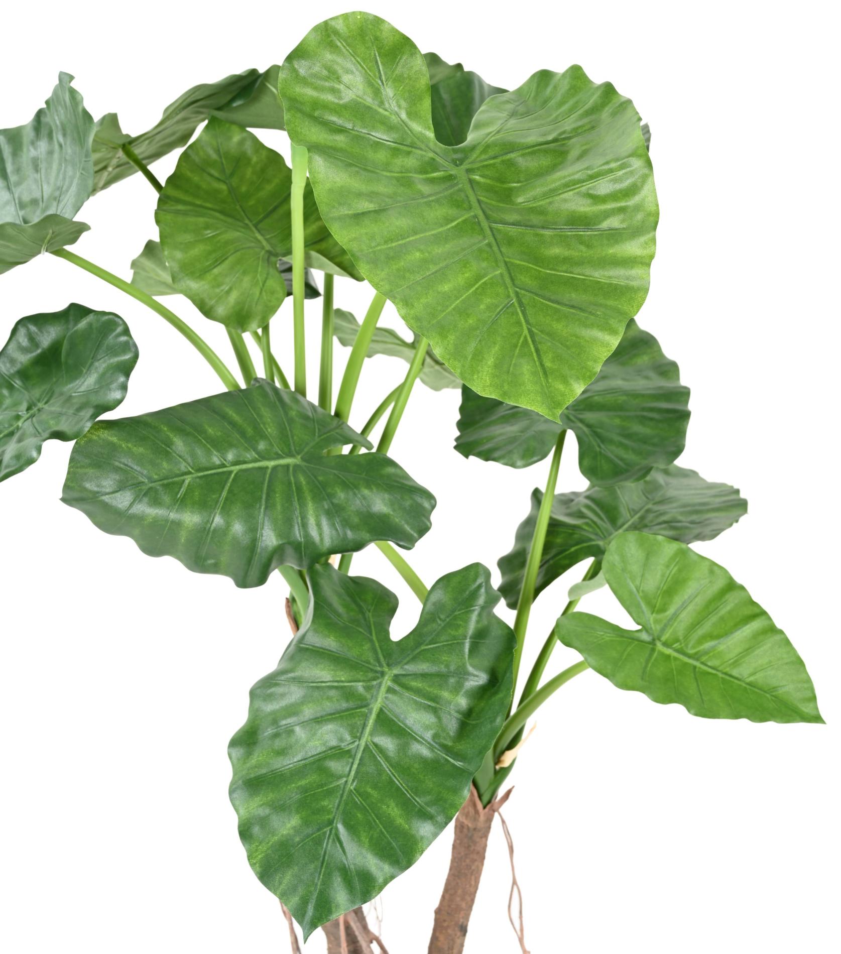 Plante artificielle Alocasia Calidora 2 troncs - décoration d'intérieur - H.130cm