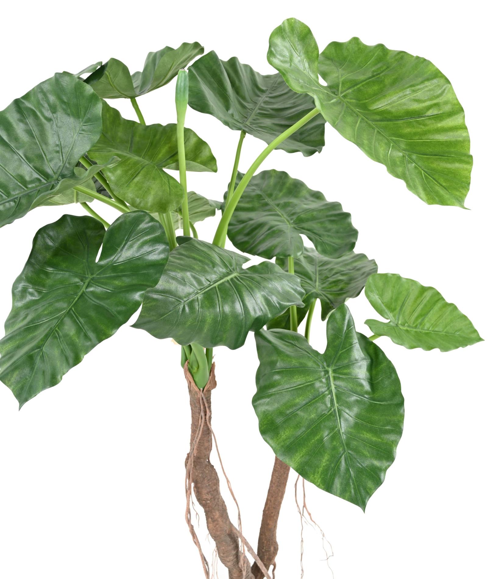 Plante artificielle Alocasia Calidora 2 troncs - décoration d'intérieur - H.130cm