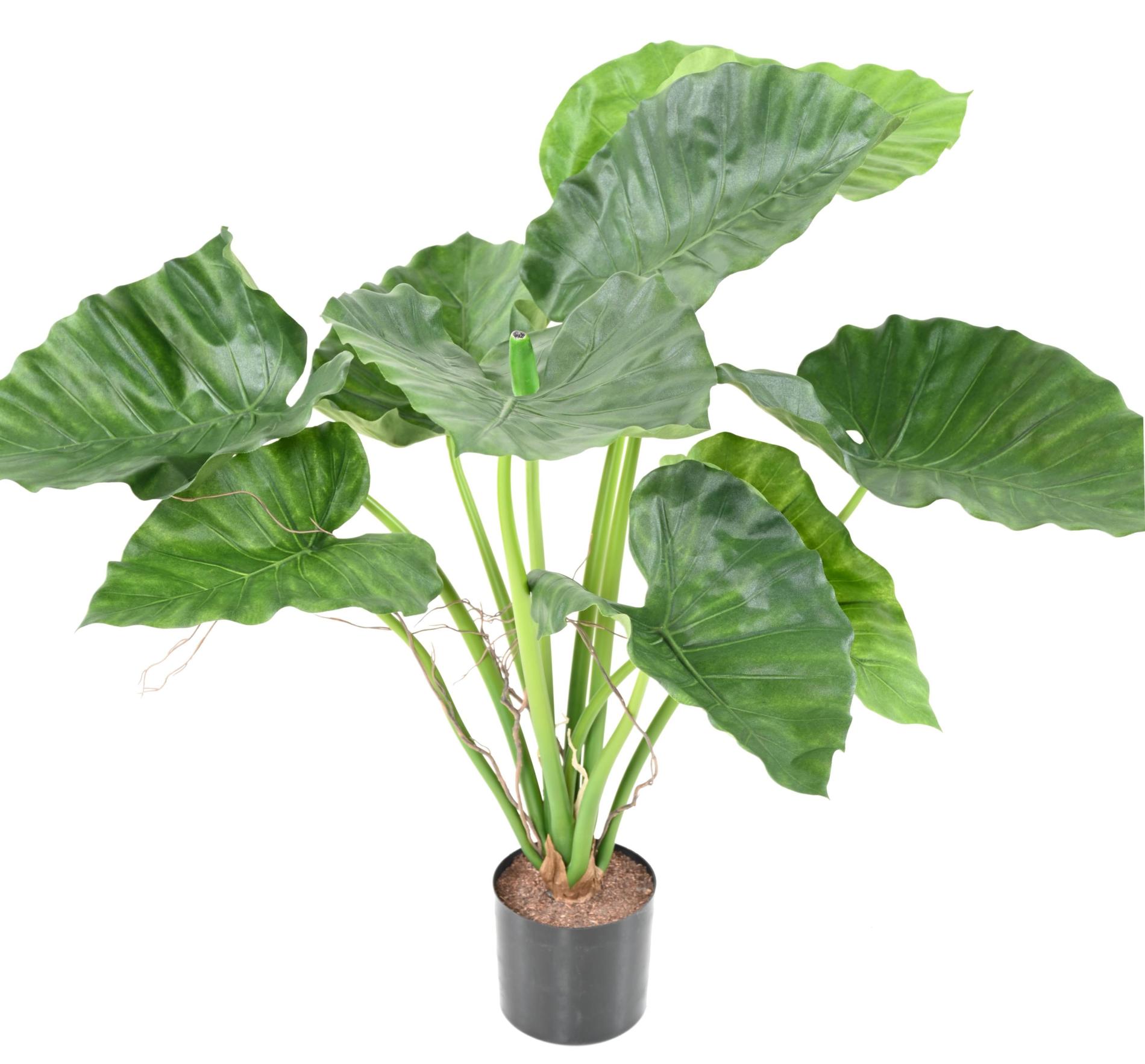 Plante artificielle Alocasia Calidora - plante verte d'intérieur - H.65cm