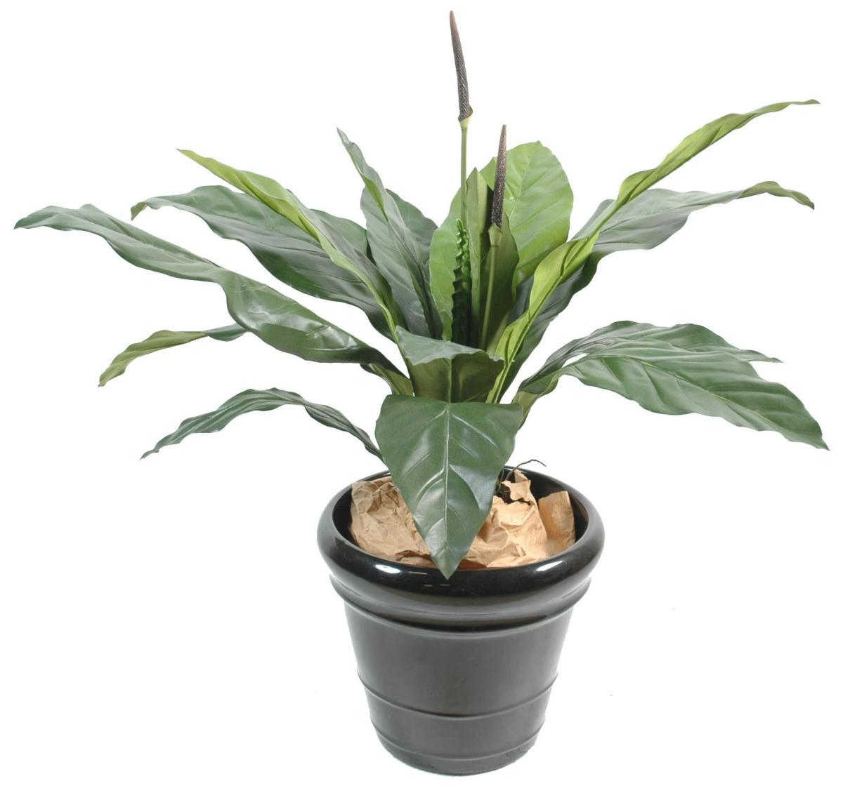 Plante artificielle Anthurium jungle king - décoration d'intérieur - H.80cm vert