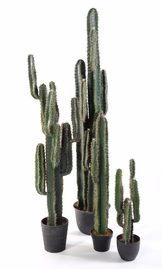 Plante artificielle Cactus Finger - Plante synthétique intérieur - H. 185cm vert