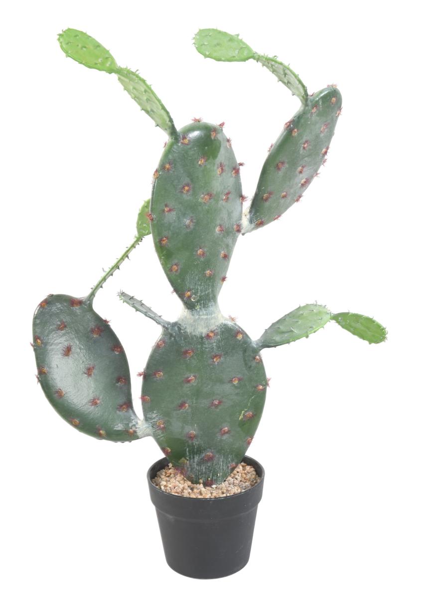 Plante artificielle Cactus Opuntia - Plante pour intérieur - H. 75cm vert