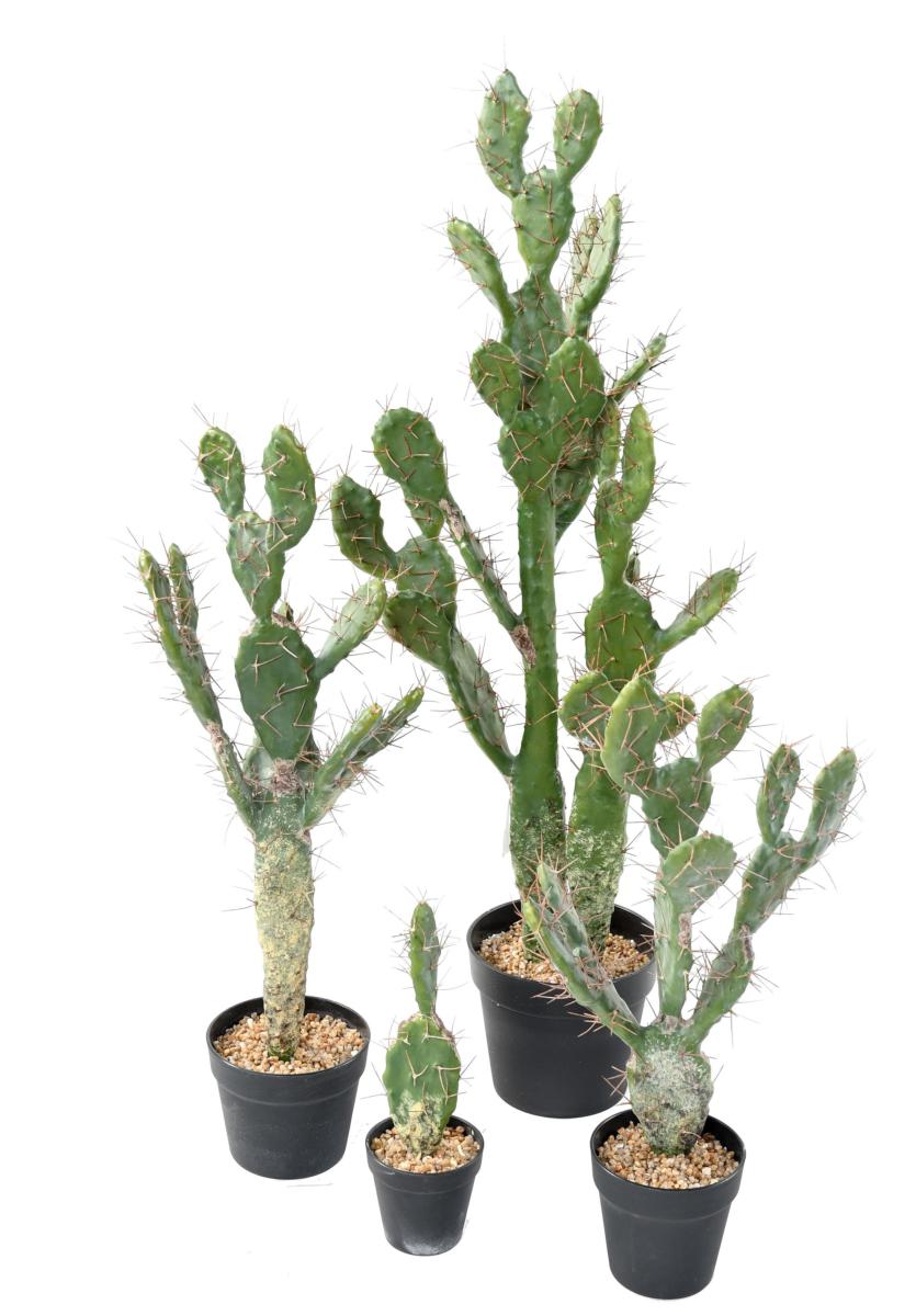 Plante artificielle Cactus Plat - Plante pour intérieur - H. 104cm vert