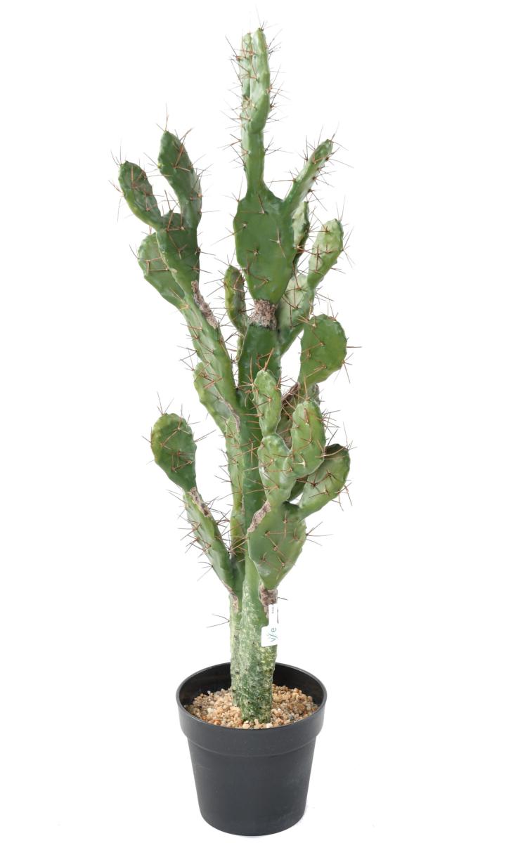 Plante artificielle Cactus Plat - Plante pour intérieur - H. 104cm vert