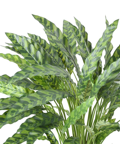 Plante artificielle Calathea en pot - décoration d'intérieur - H.84cm vert