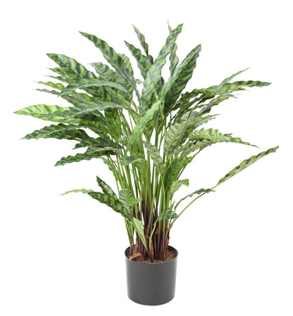 Plante artificielle Calathea en pot - décoration d'intérieur - H.84cm vert