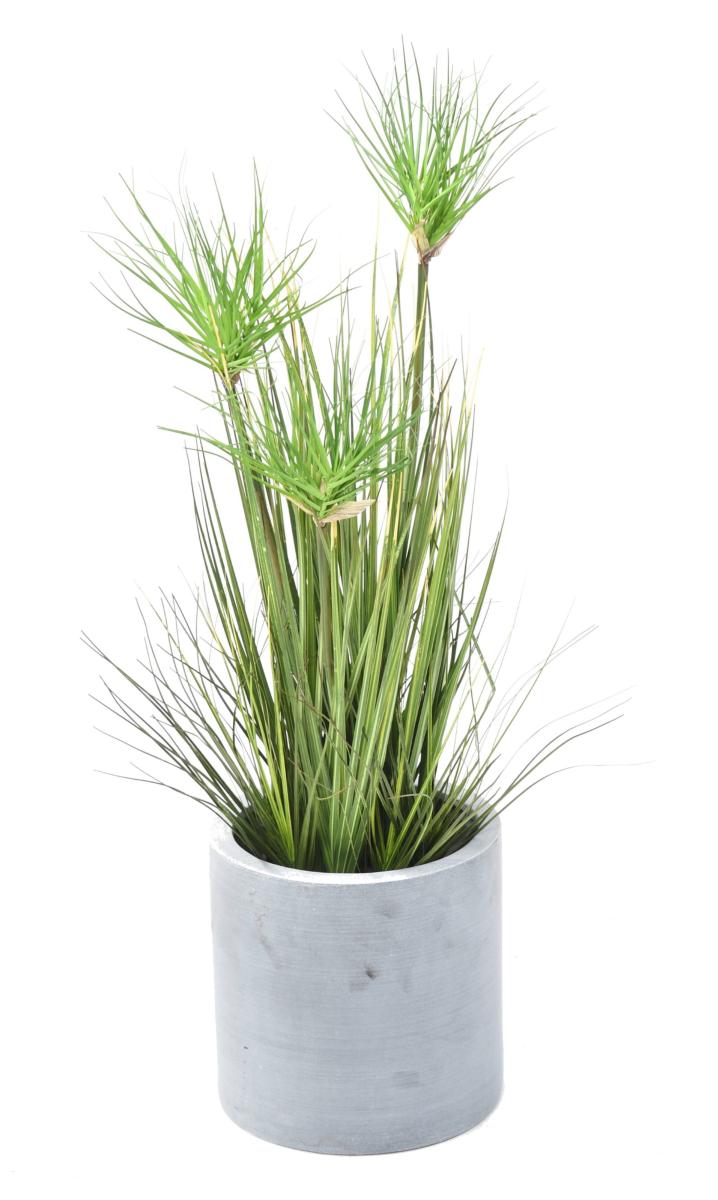 Plante artificielle Chrysopogon en pot - Graminée pour intérieur - H. 60cm