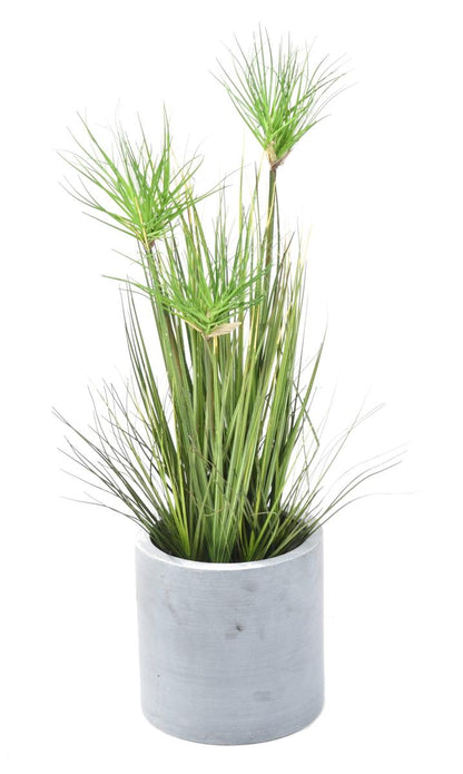 Plante artificielle Chrysopogon en pot - Graminée pour intérieur - H. 60cm