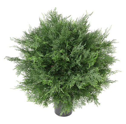 Plante artificielle Cyprès Lawson boule UV - intérieur extérieur - H.60cm