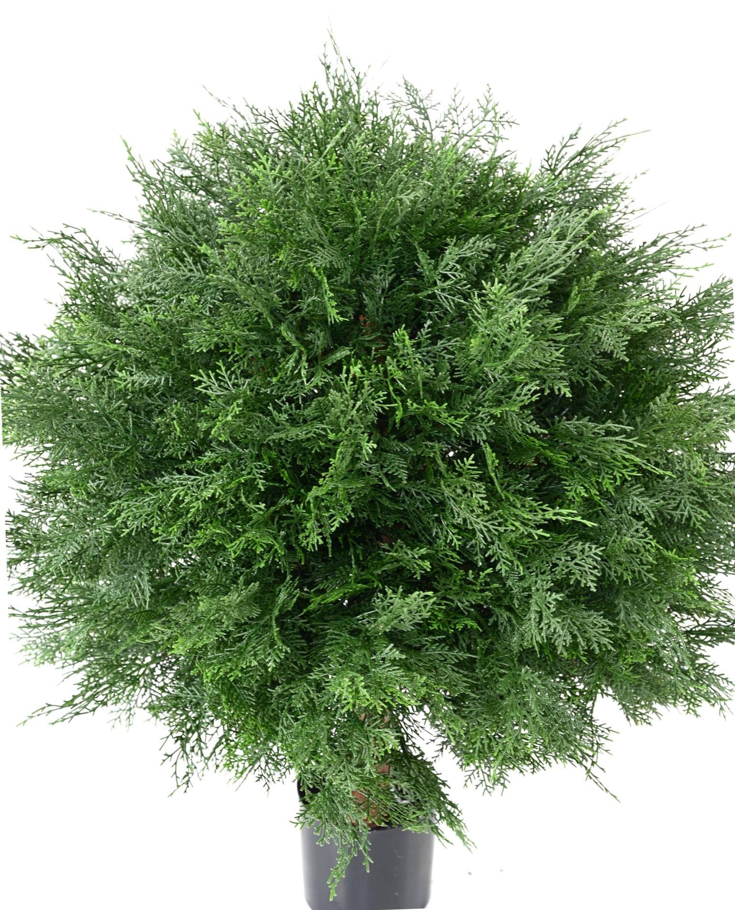 Plante artificielle Cyprès Lawson boule UV - intérieur extérieur - H.80cm