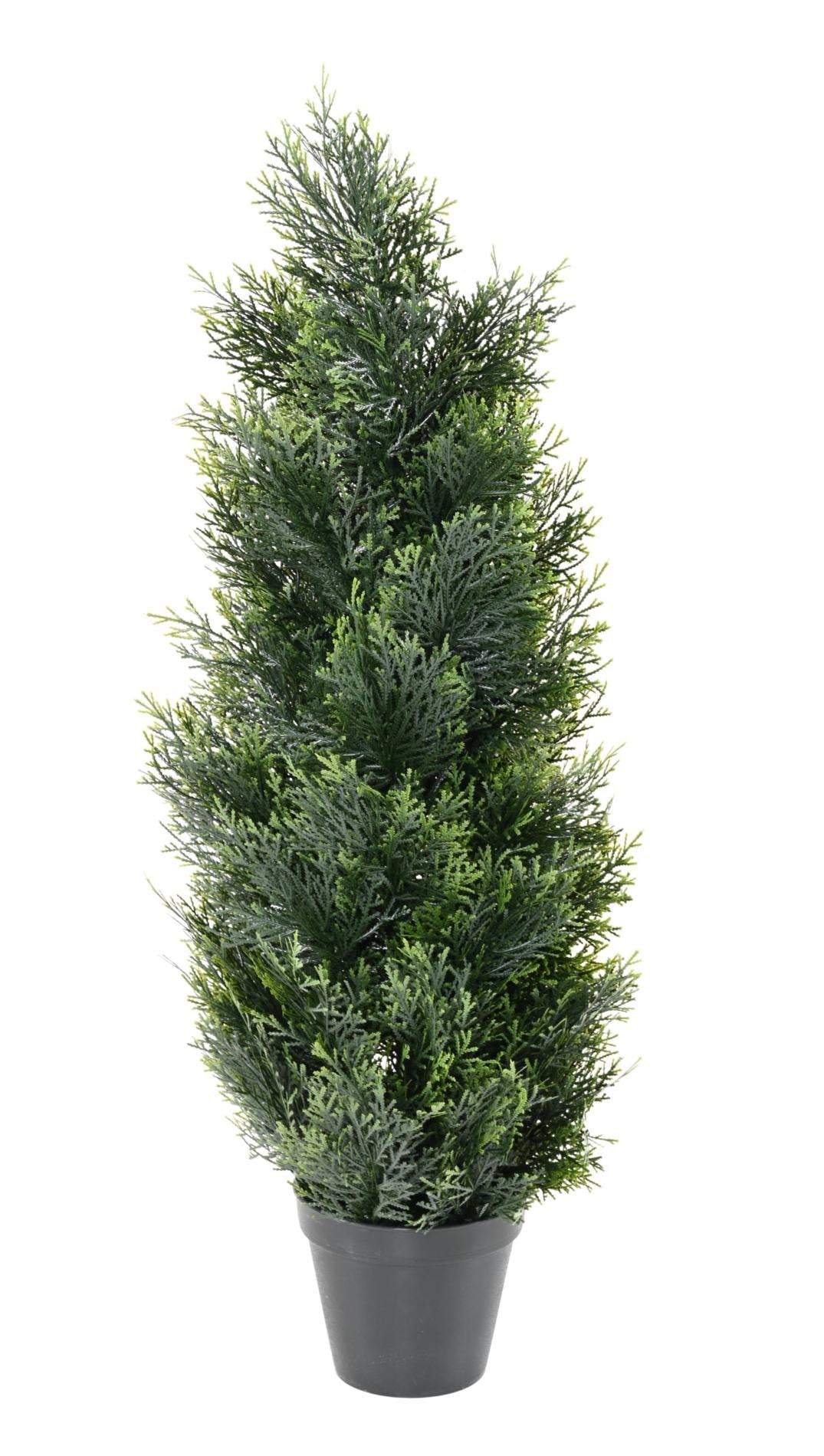 Plante artificielle Cypres UV résistant - intérieur extérieur - H.90cm vert