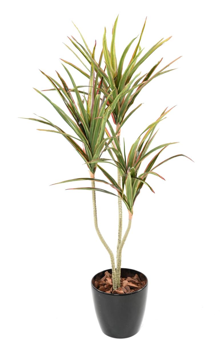 Plante artificielle Dracaena 3 têtes - décoration d'intérieur - H.140cm