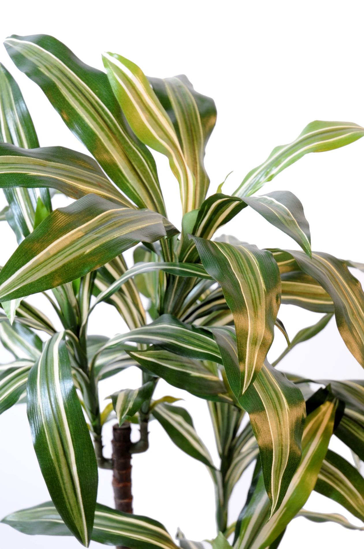 Plante artificielle Dracaena Fragrans 3 tiges - décoration d'intérieur - H.90cm