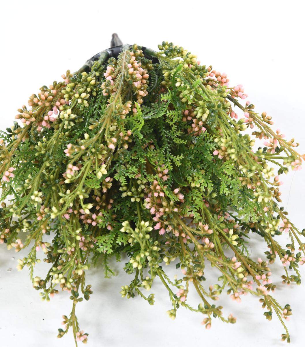 Plante artificielle Fleurie Bruyère large en piquet - intérieur extérieur - H.22cm