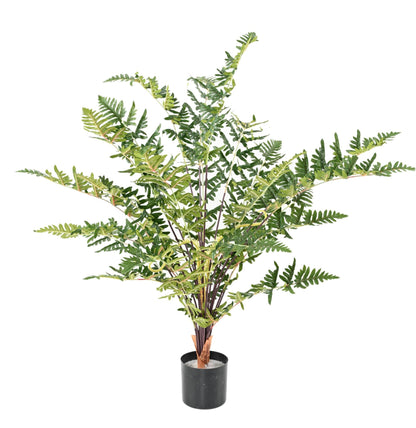 Plante artificielle Fougère des bois - décoration d'intérieur - H.100cm vert