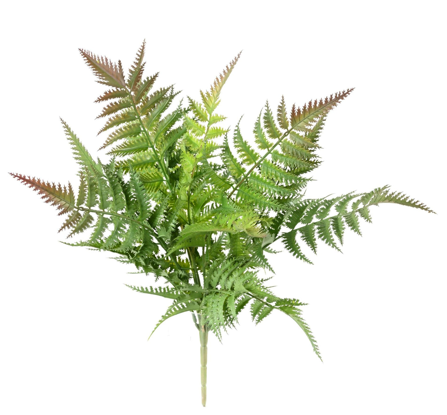 Plante artificielle Fougère plastique en piquet - décoration d'intérieur - H.45cm vert