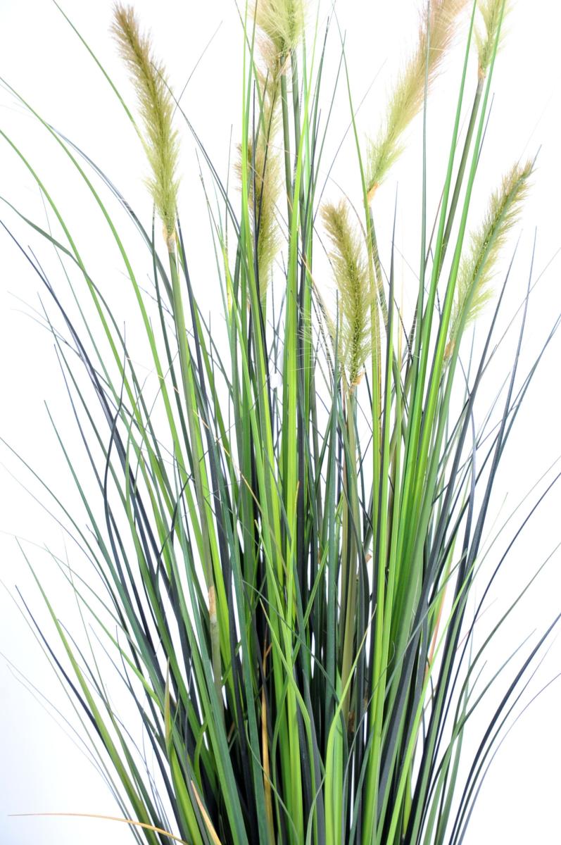 Plante artificielle Graminée Vulpin des champs Foxtail en pot - intérieur - H.150cm