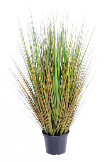 Plante artificielle Herbe Onion Grass GF - décoration d'intérieur - H.90cm vert jaune