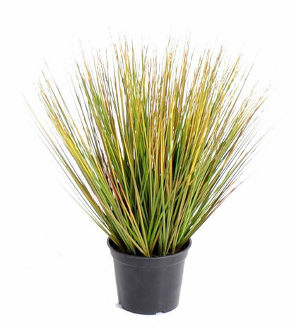 Plante artificielle Herbe Onion Grass Round - intérieur - H.60cm vert jaune