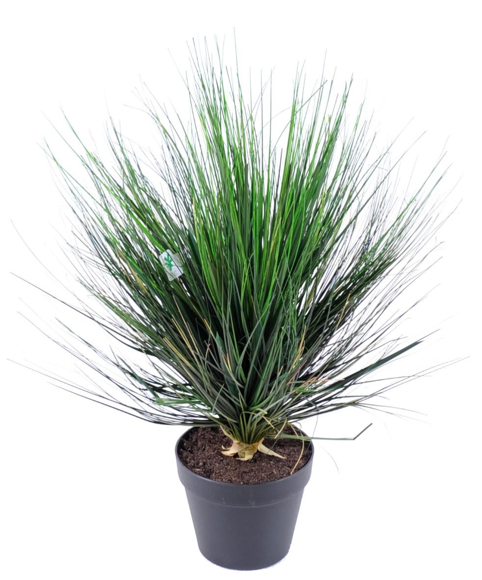 Plante artificielle Herbe Onion Grass Round en pot - intérieur - H.60cm vert