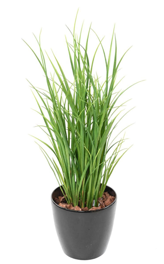 Plante artificielle Lemon Grass en pot - graminée pour intérieur - H.90cm