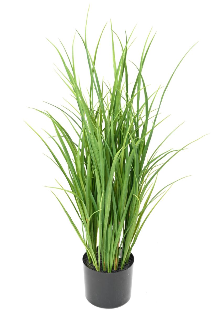 Plante artificielle Lemon Grass en pot - graminée pour intérieur - H.90cm