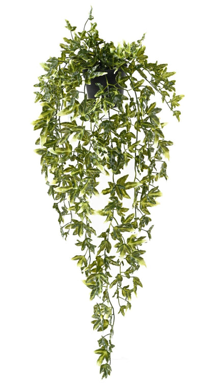 Plante artificielle Lierre en pot - Plastique UV extérieur - H.70cm panaché