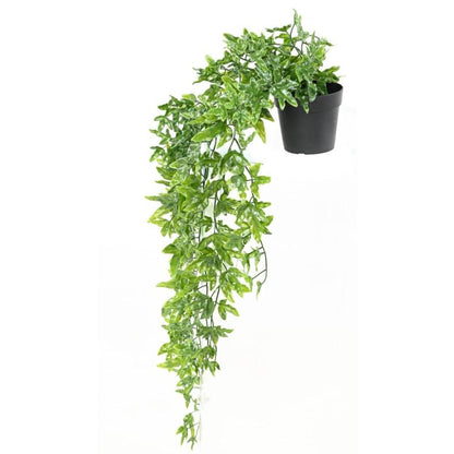 Plante artificielle Lierre en pot - Plastique UV extérieur - H.68cm vert