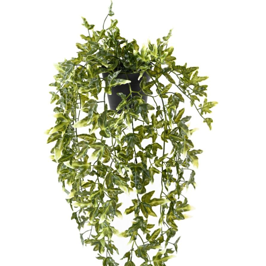 Plante artificielle Lierre en pot - Plastique UV extérieur - H.70cm panaché