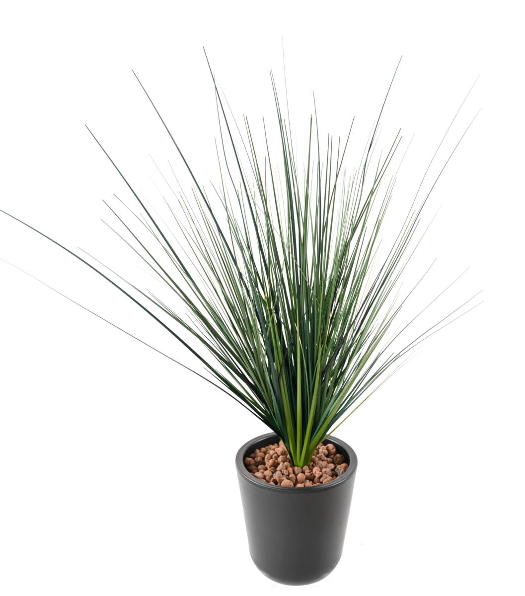 Plante artificielle Onion Grass en piquet large - plante pour intérieur - H.60cm vert